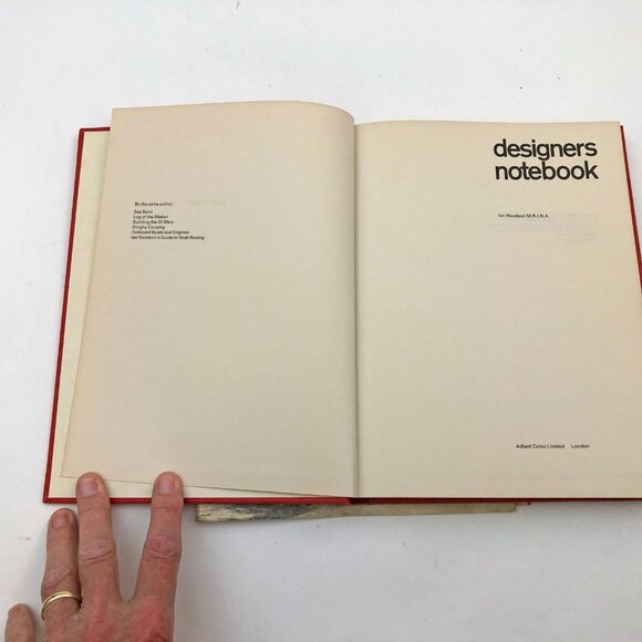 Designers Notebook Ideas For Yachtsmen Ian Nicolson Hardcover 1970 First Edition - Picture 6 of 12